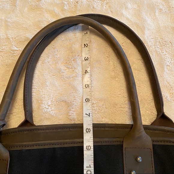 Beryll Black & Brown Canvas Leather Tote with studded design - Picture 16 of 17